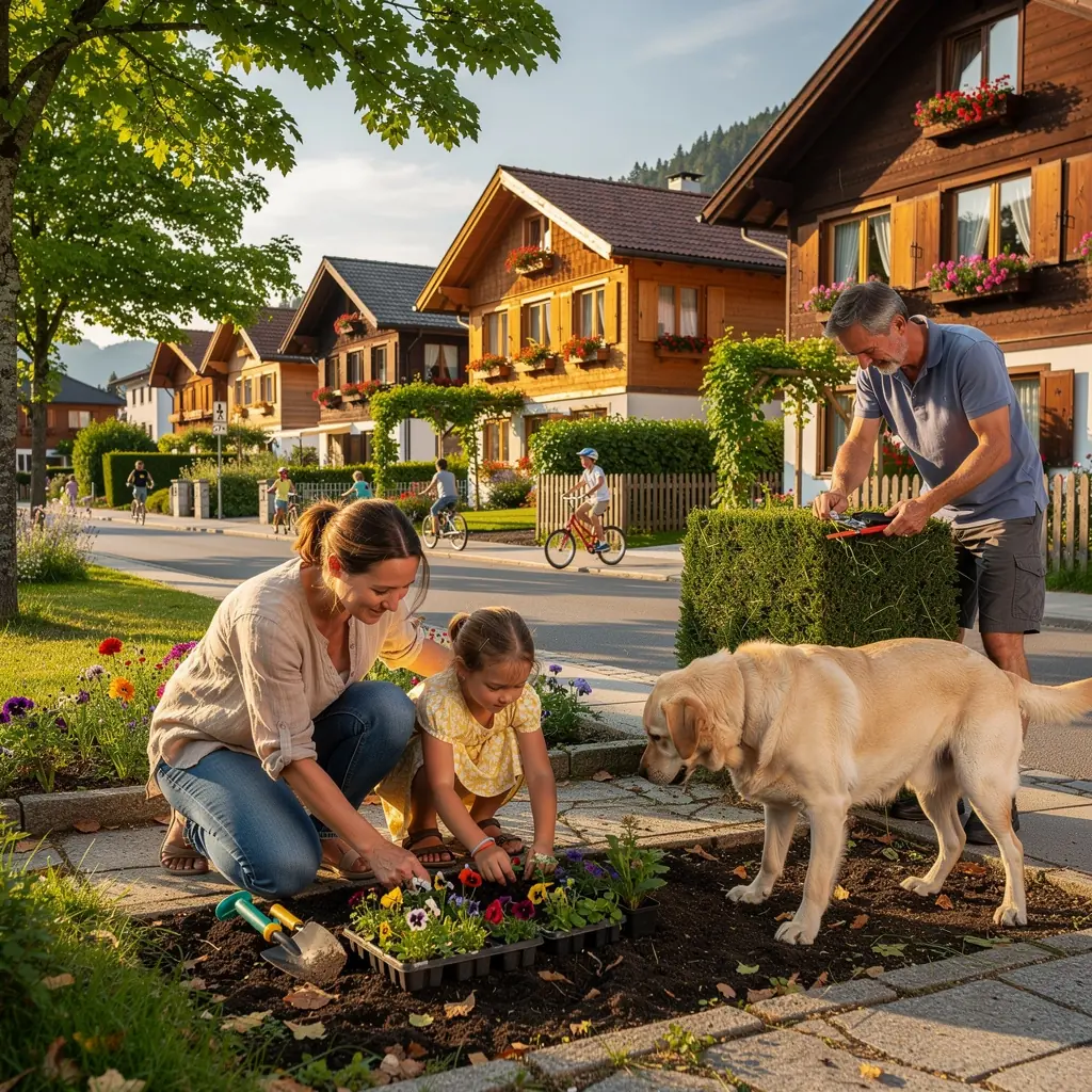 Ein kindgerechter Spielplatz in der NГ¤he von Schulen und Parks, ideal fГјr Familien.